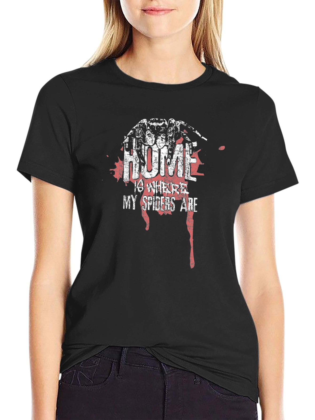 Spider Home T-Shirt - Creepy Tee
