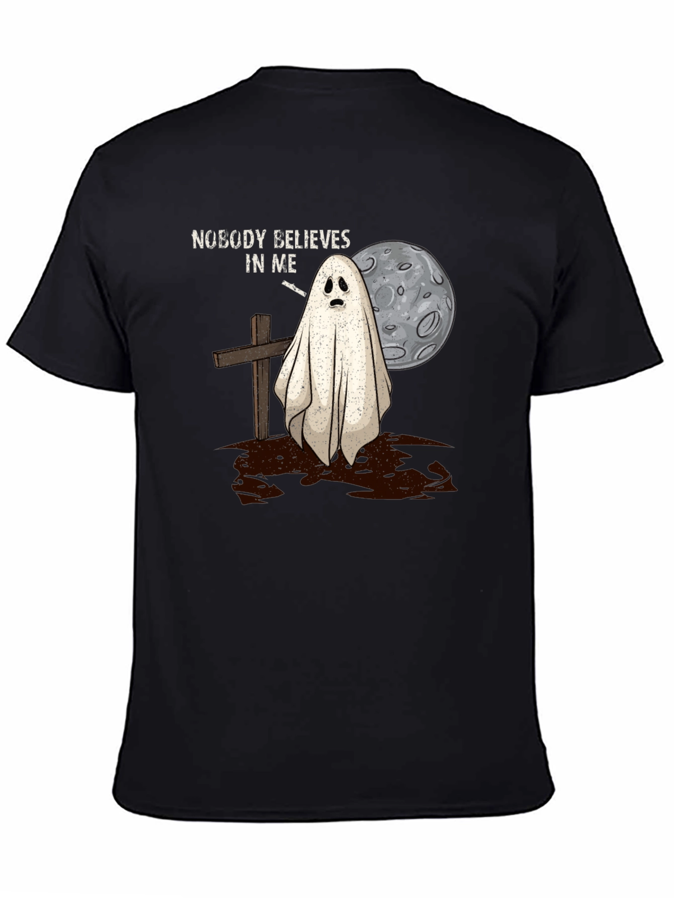 Nobody Believes Ghost T-Shirt - Halloween Spooky Tee