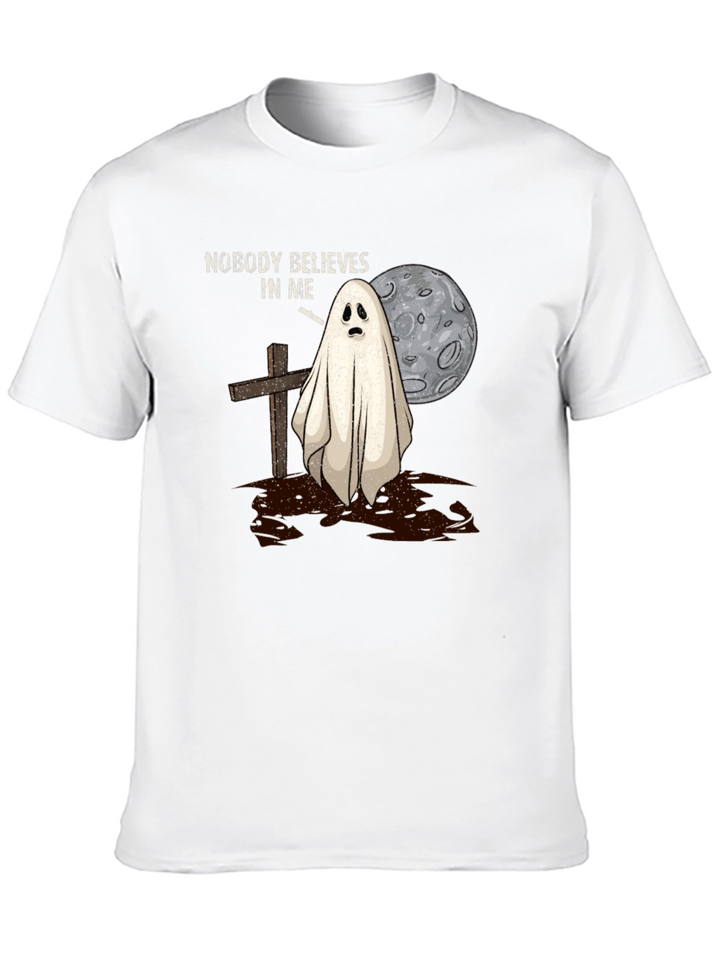 Nobody Believes Ghost T-Shirt - Halloween Spooky Tee
