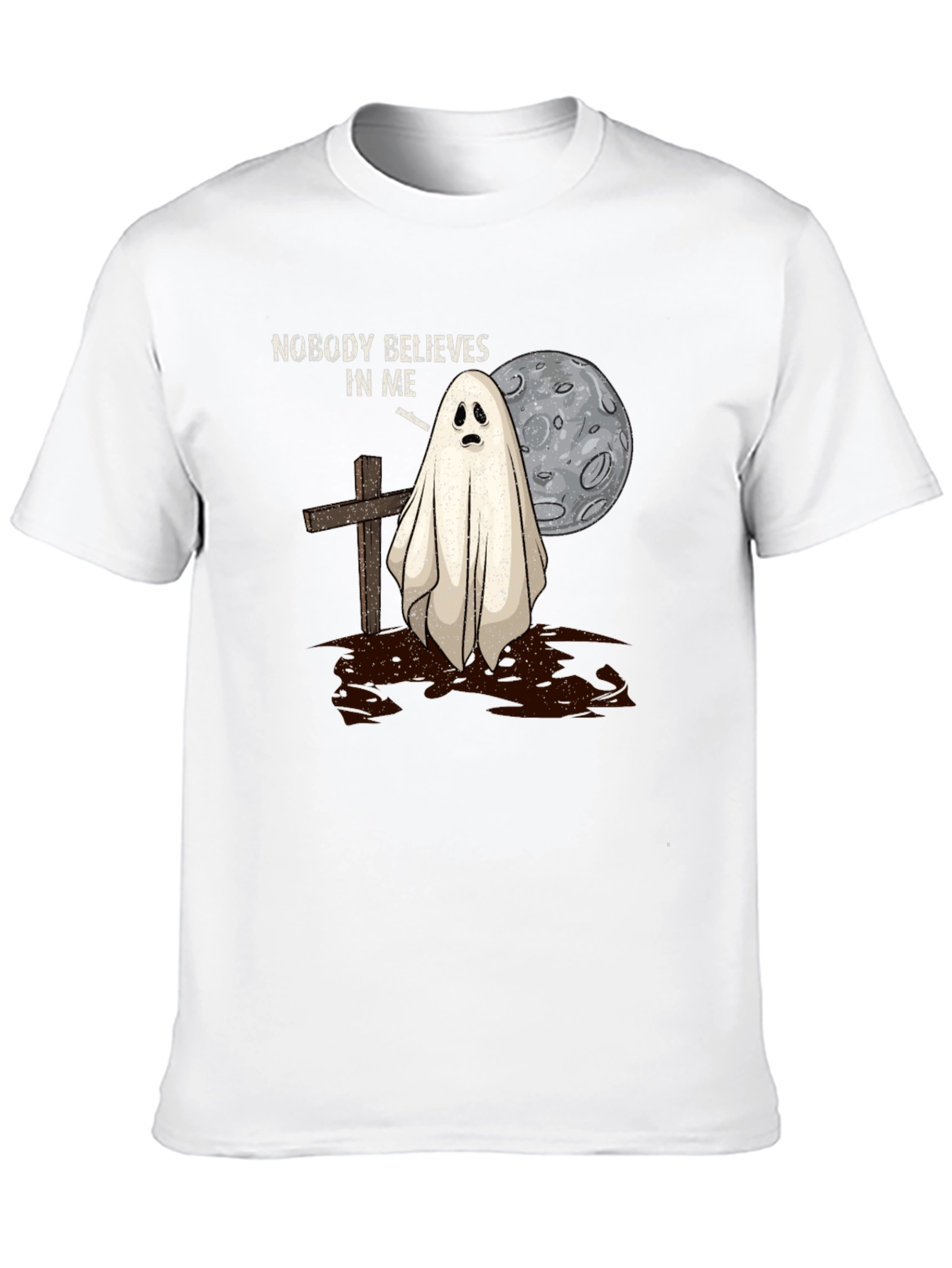 Nobody Believes Ghost T-Shirt - Halloween Spooky Tee