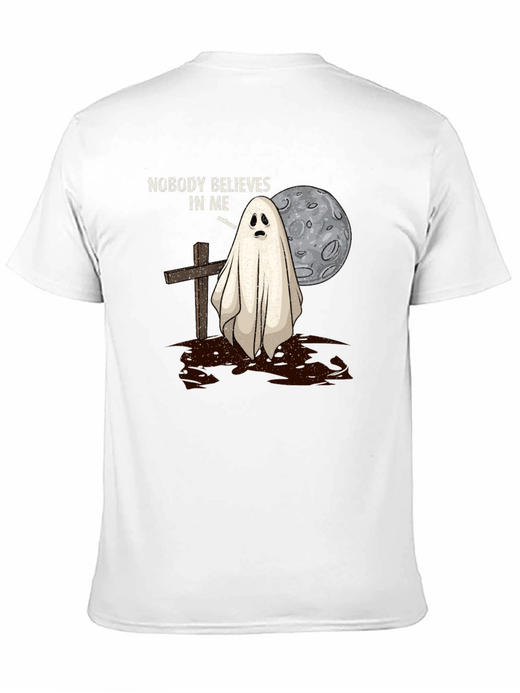 Nobody Believes Ghost T-Shirt - Halloween Spooky Tee