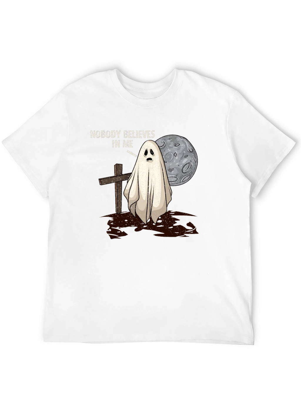 Nobody Believes Ghost T-Shirt - Halloween Spooky Tee