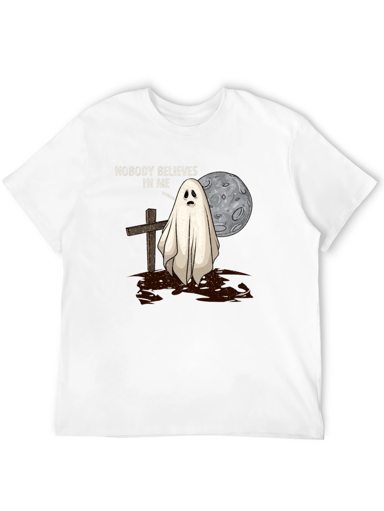 Nobody Believes Ghost T-Shirt - Halloween Spooky Tee