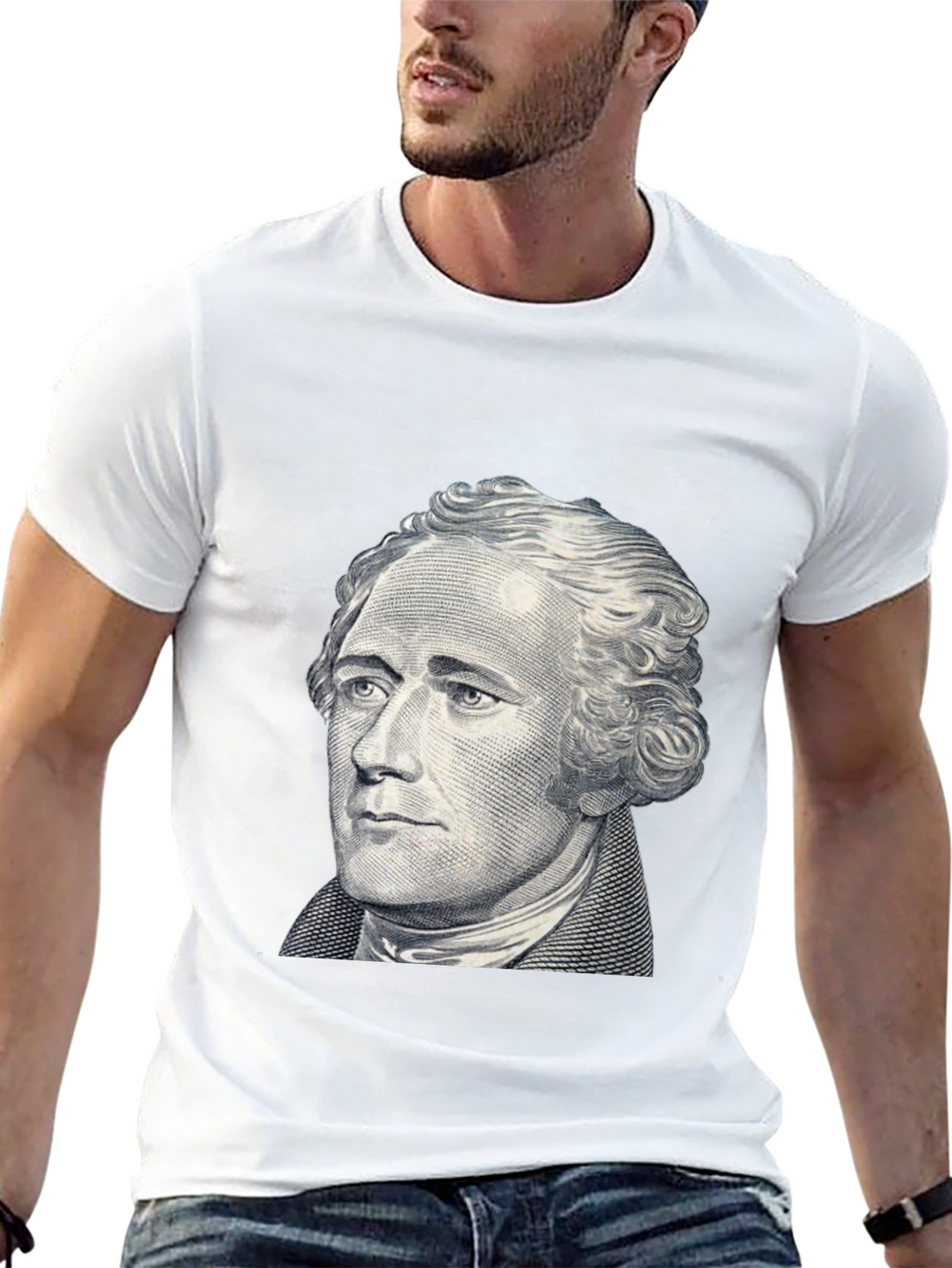 Hamilton Graphic Tee - Black Crew Neck T-Shirt