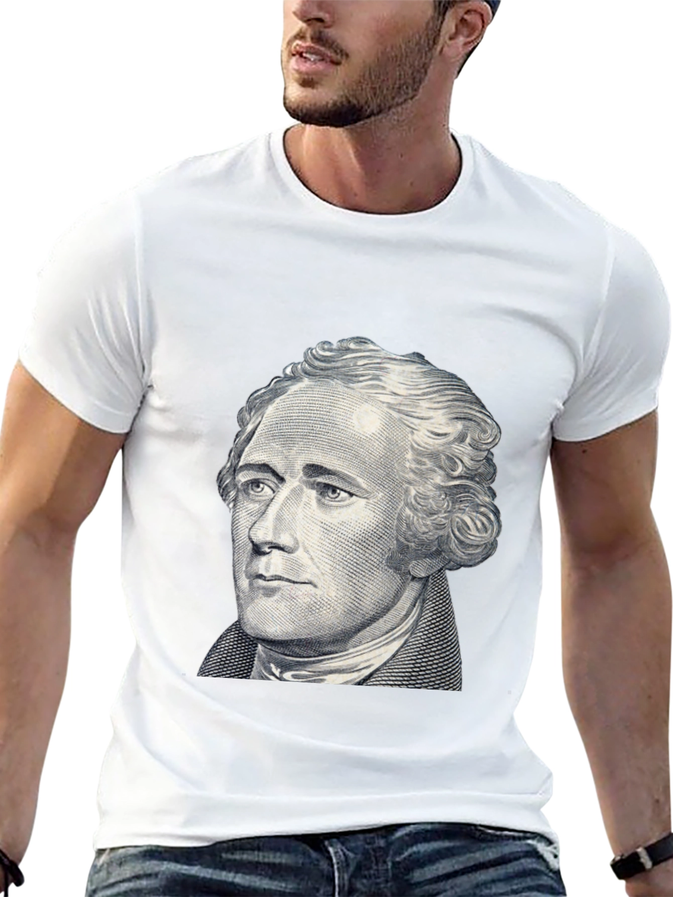 Hamilton Graphic Tee - Black Crew Neck T-Shirt