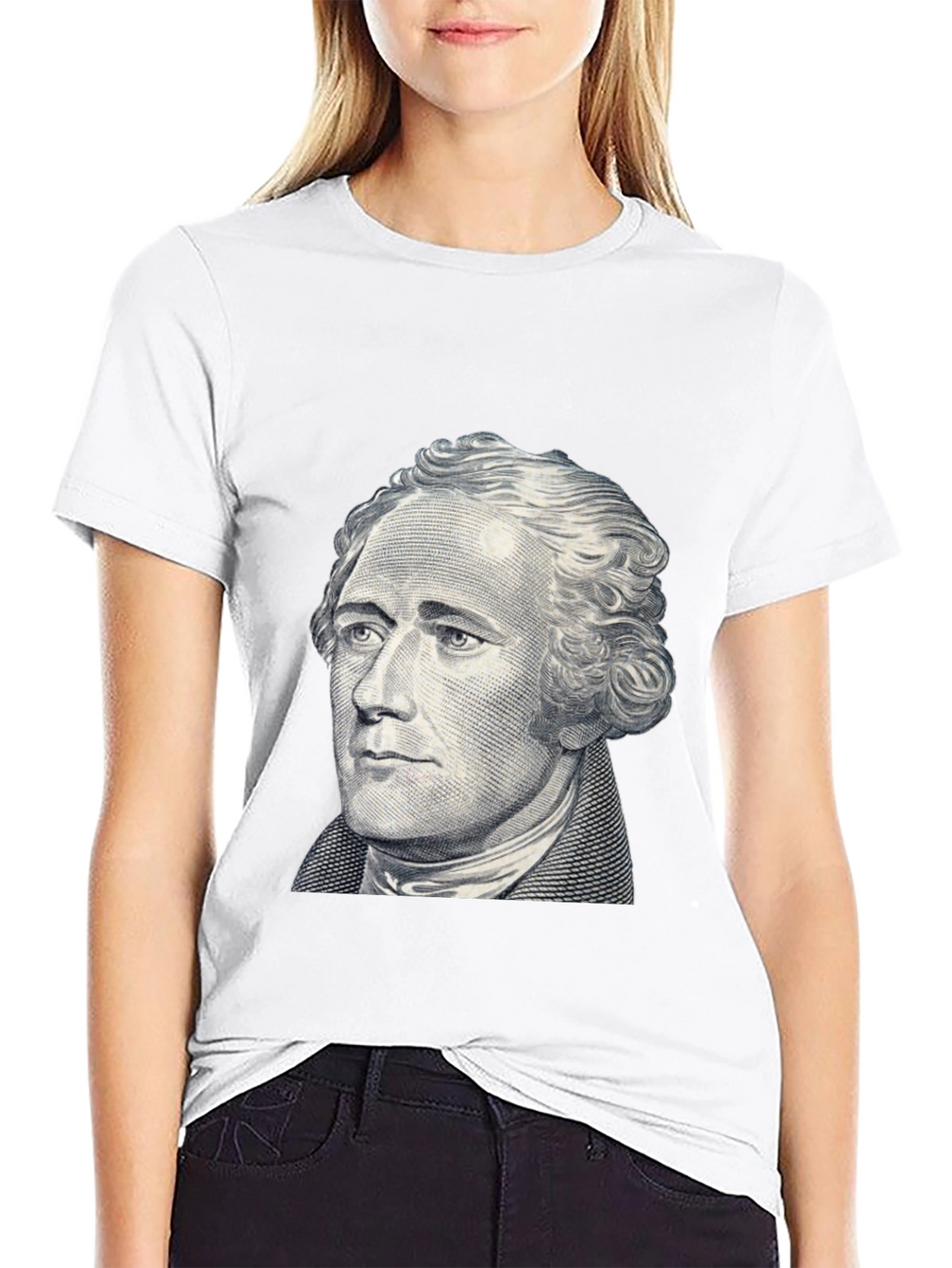 Hamilton Graphic Tee - Black Crew Neck T-Shirt