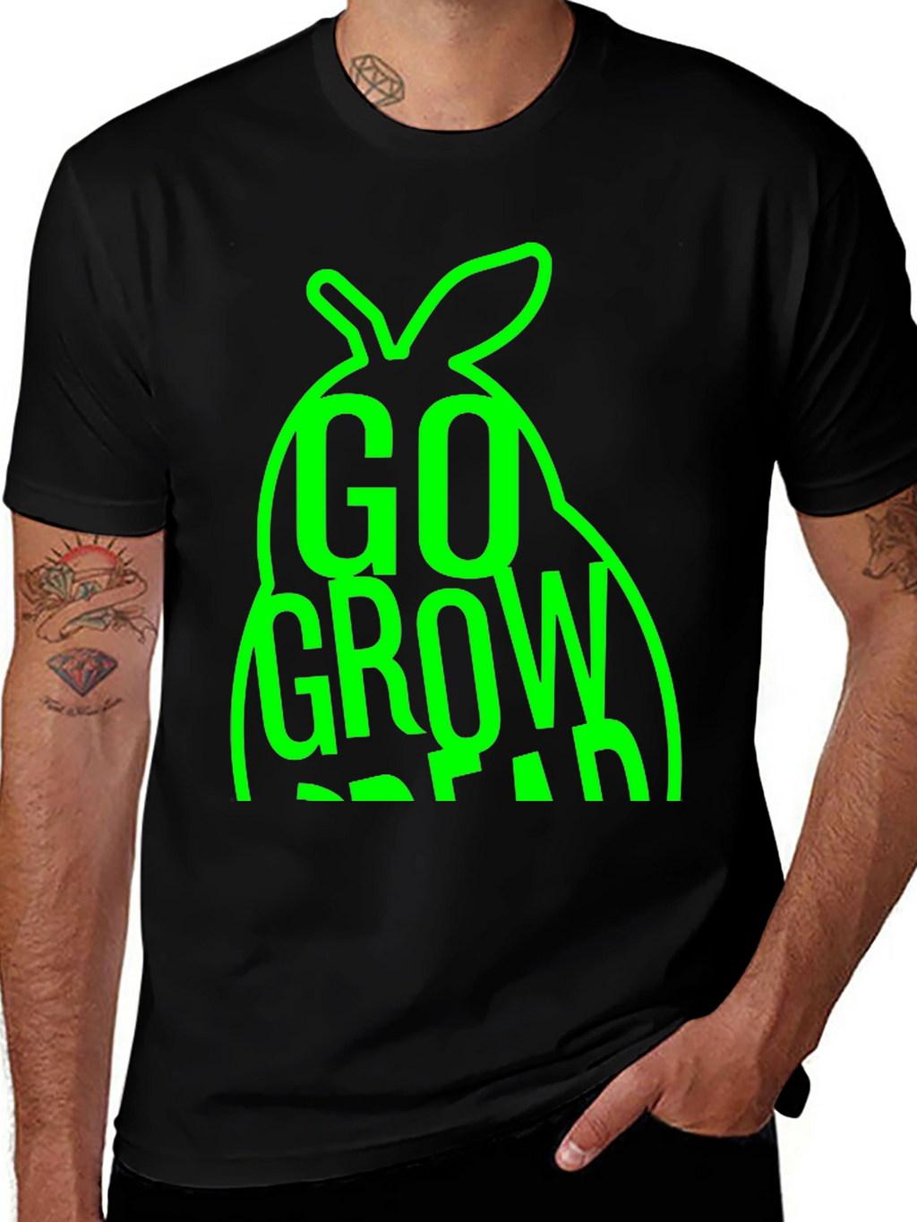 Go Grow Dream Graphic T-Shirt