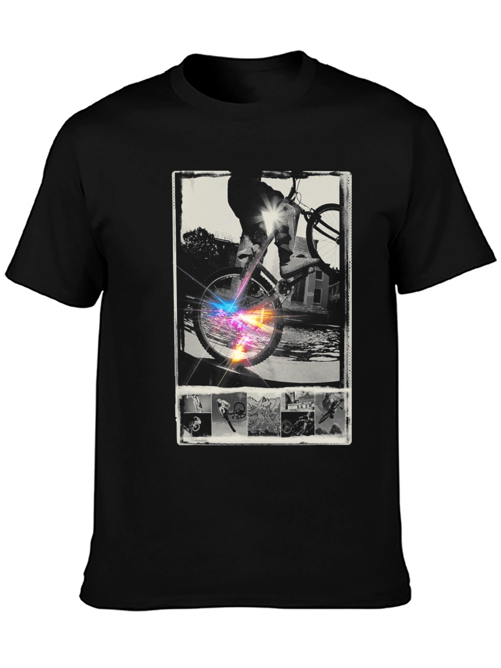 Cool Bike Rider Graphic T-Shirt
