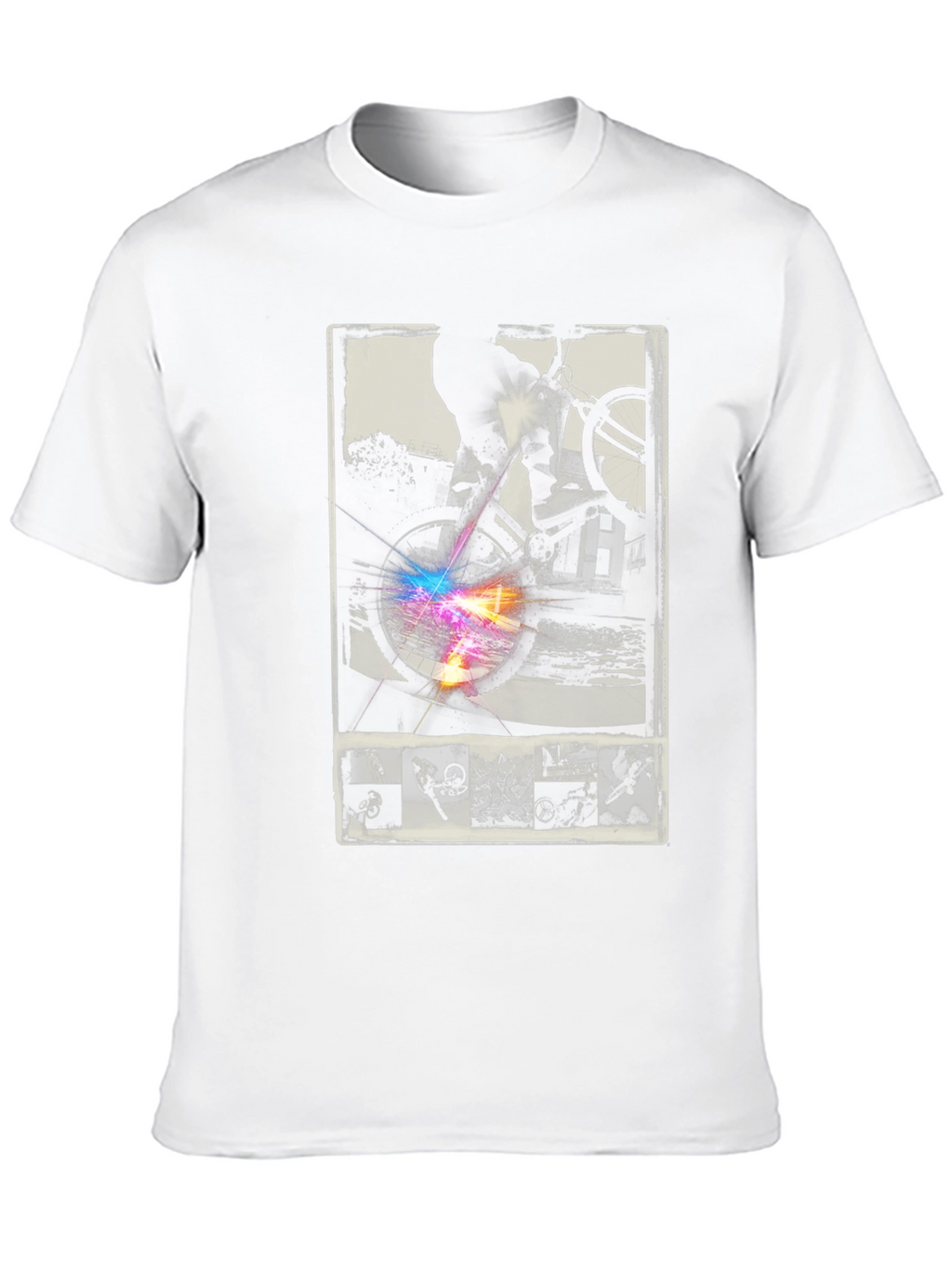 Cool Bike Rider Graphic T-Shirt