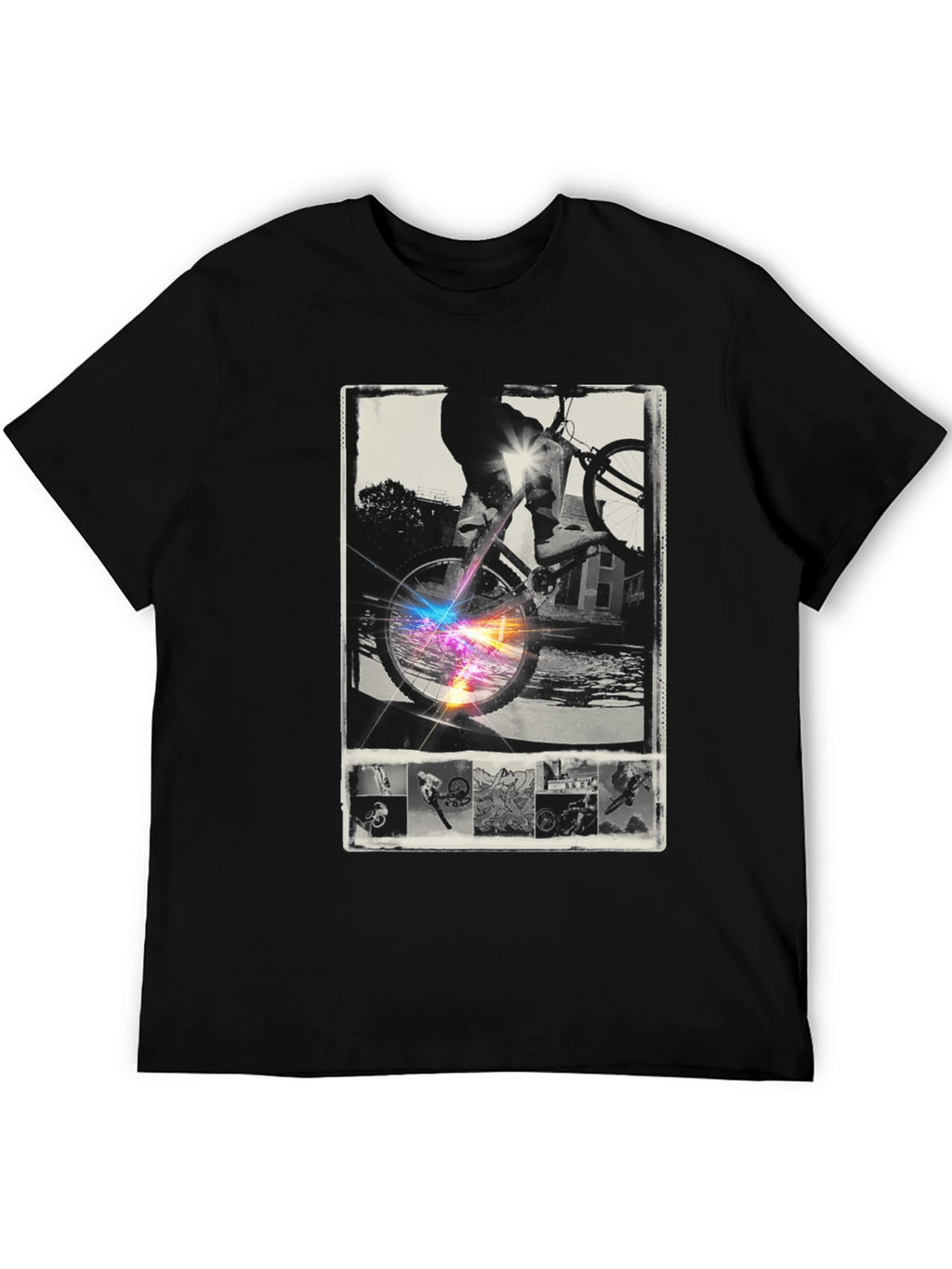 Cool Bike Rider Graphic T-Shirt