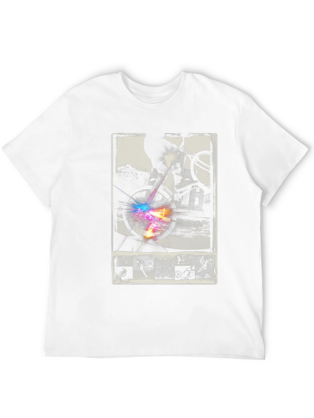 Cool Bike Rider Graphic T-Shirt