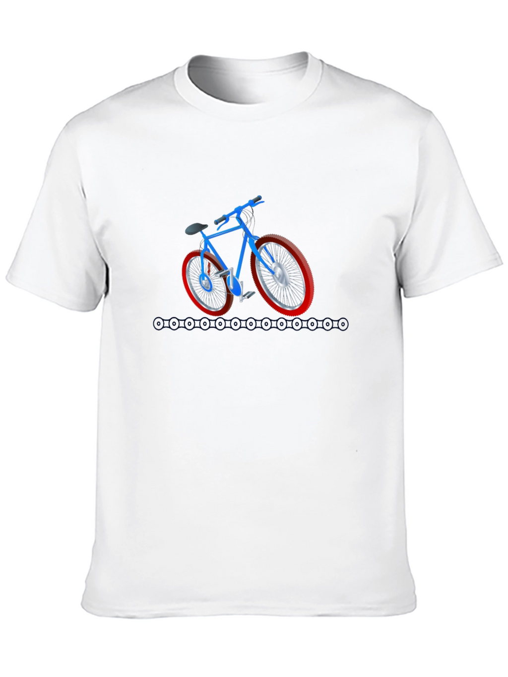 Cool Bicycle Graphic Tee - Black Cotton