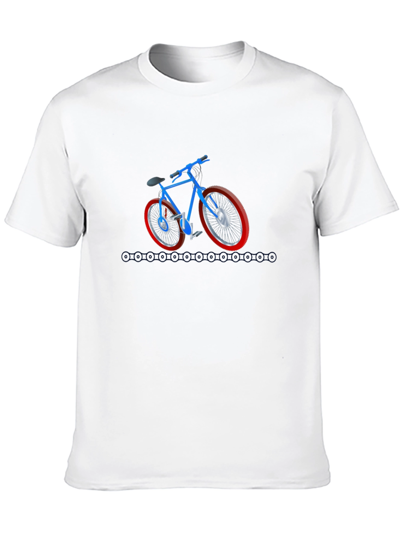 Cool Bicycle Graphic Tee - Black Cotton