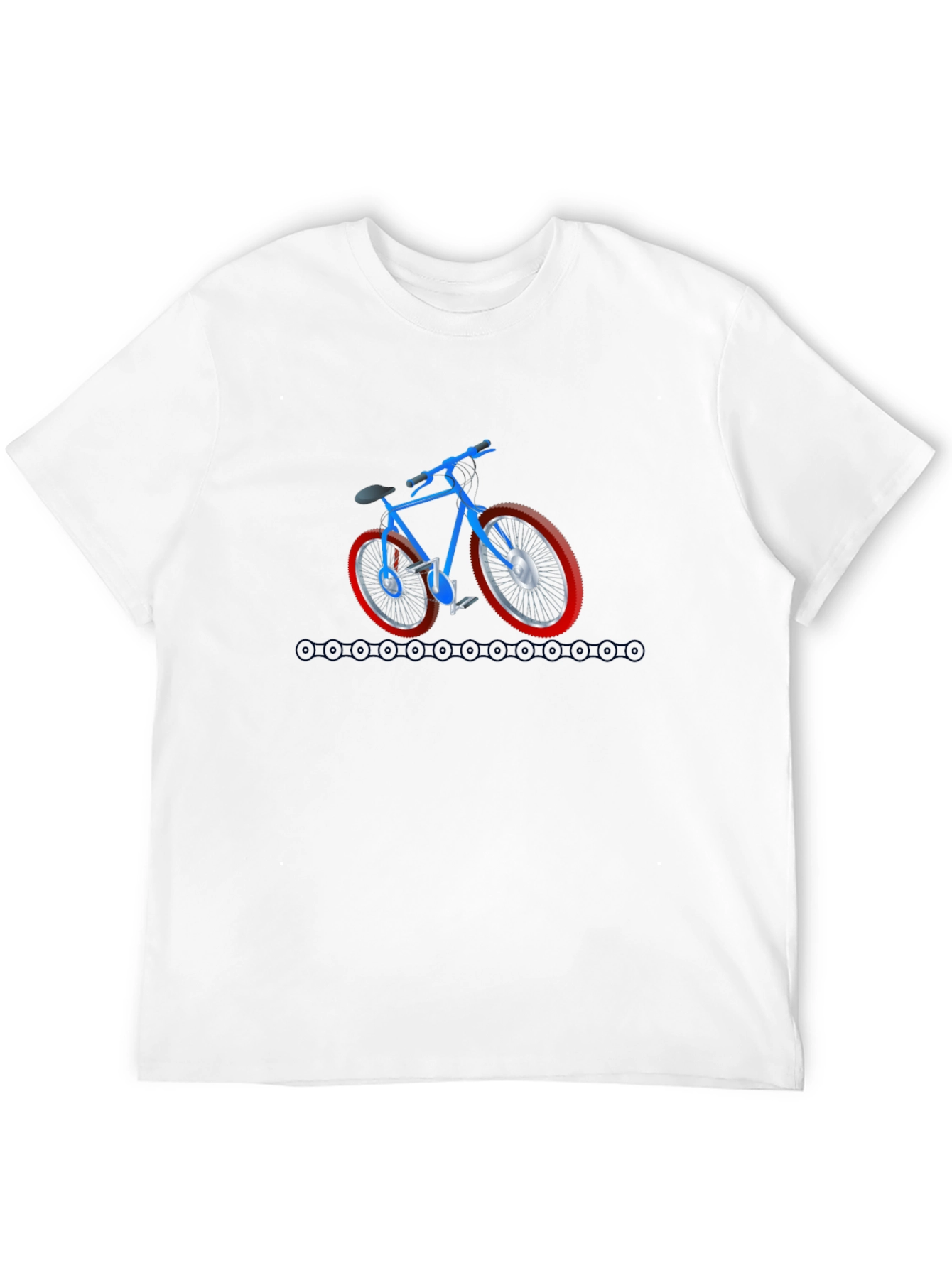 Cool Bicycle Graphic Tee - Black Cotton