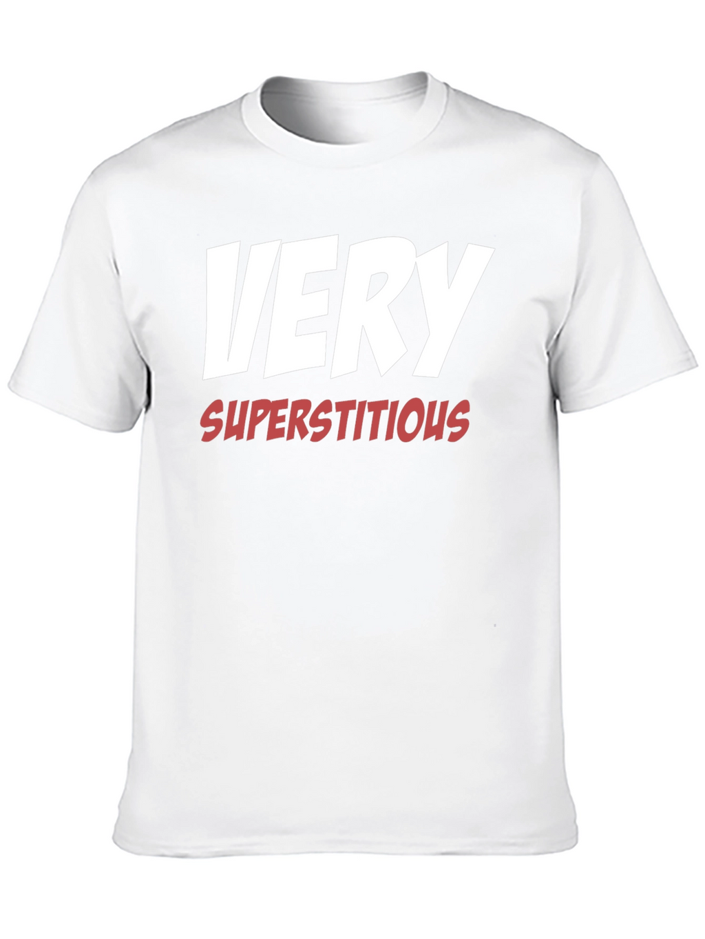 Very Superstitious T-Shirt - Black Cotton Blend