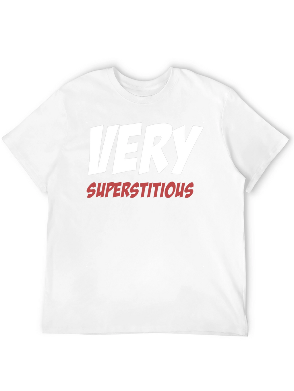 Very Superstitious T-Shirt - Black Cotton Blend