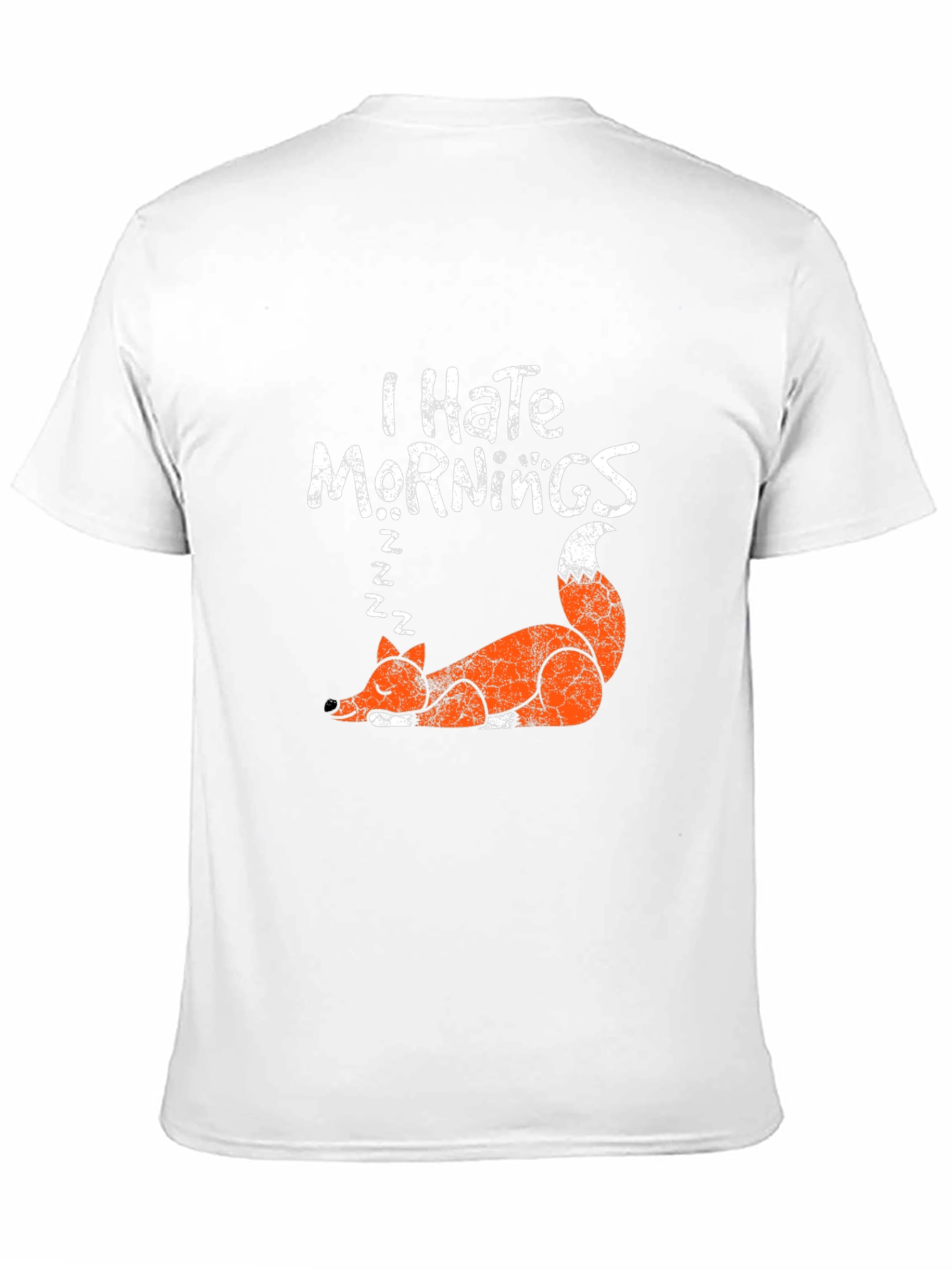 I Hate Mornings Fox Graphic T-Shirt