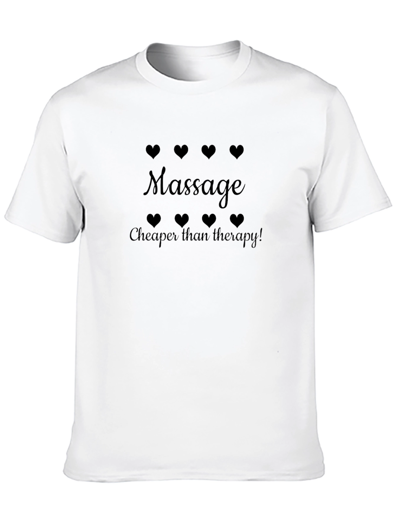 Massage Cheaper Than Therapy! Black T-Shirt