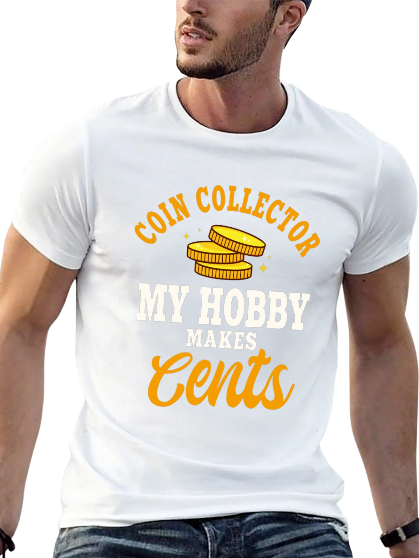 Coin Collector Hobby T-Shirt - Makes Cents