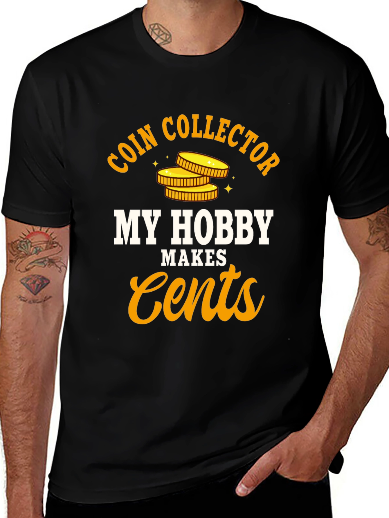Coin Collector Hobby T-Shirt - Makes Cents
