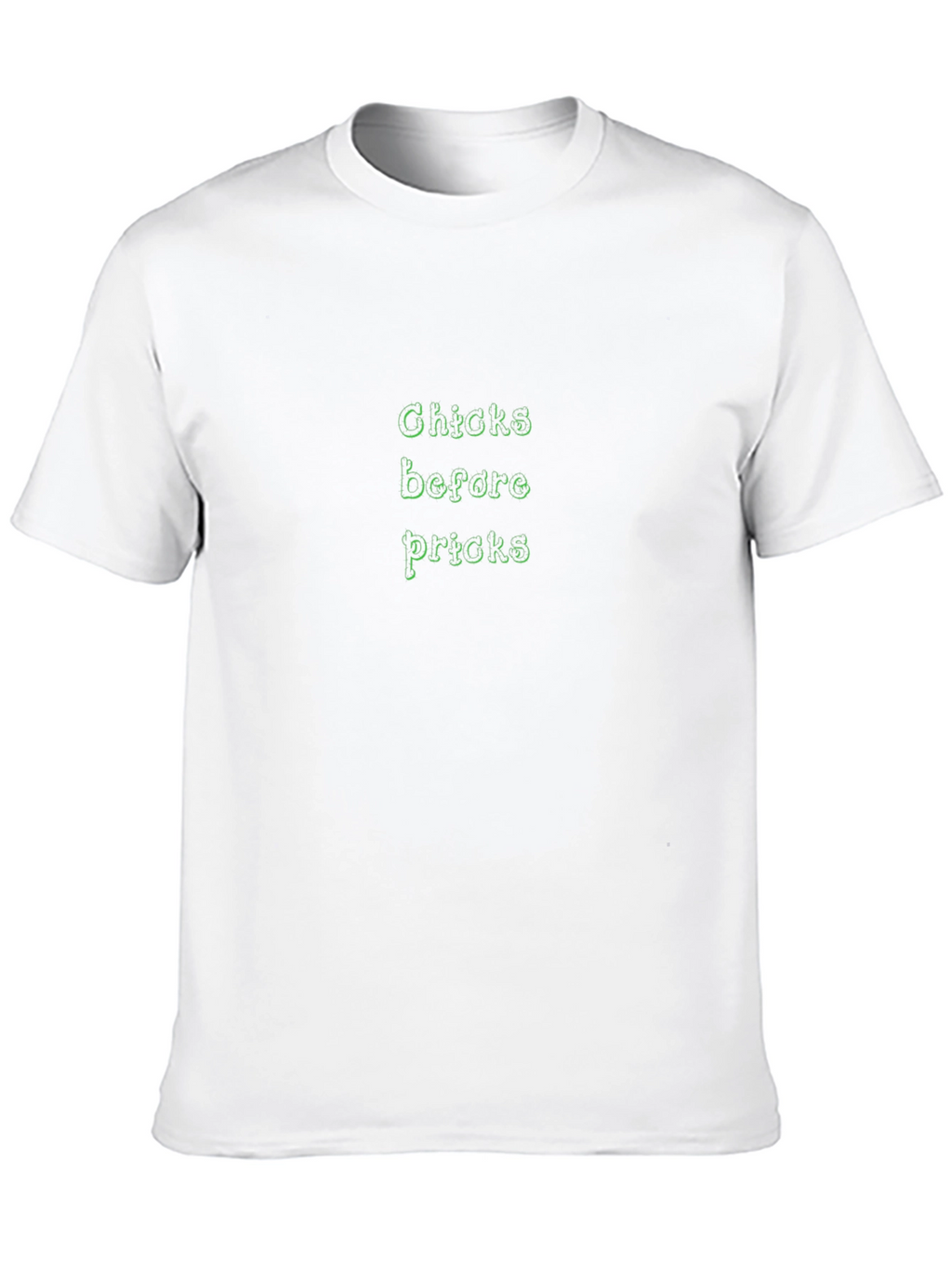 Chicks Before Pricks Graphic T-Shirt - Black