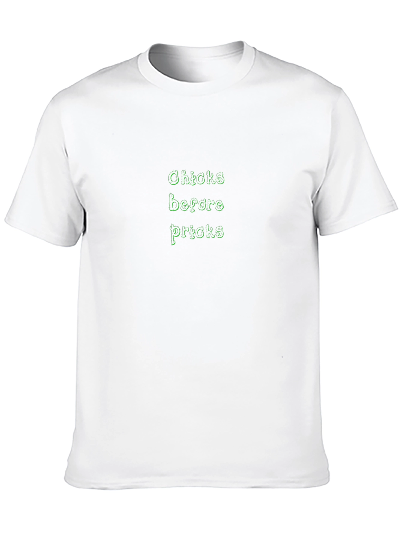 Chicks Before Pricks Graphic T-Shirt - Black