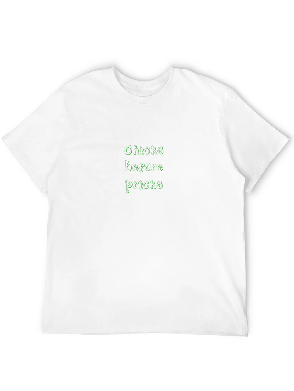 Chicks Before Pricks Graphic T-Shirt - Black