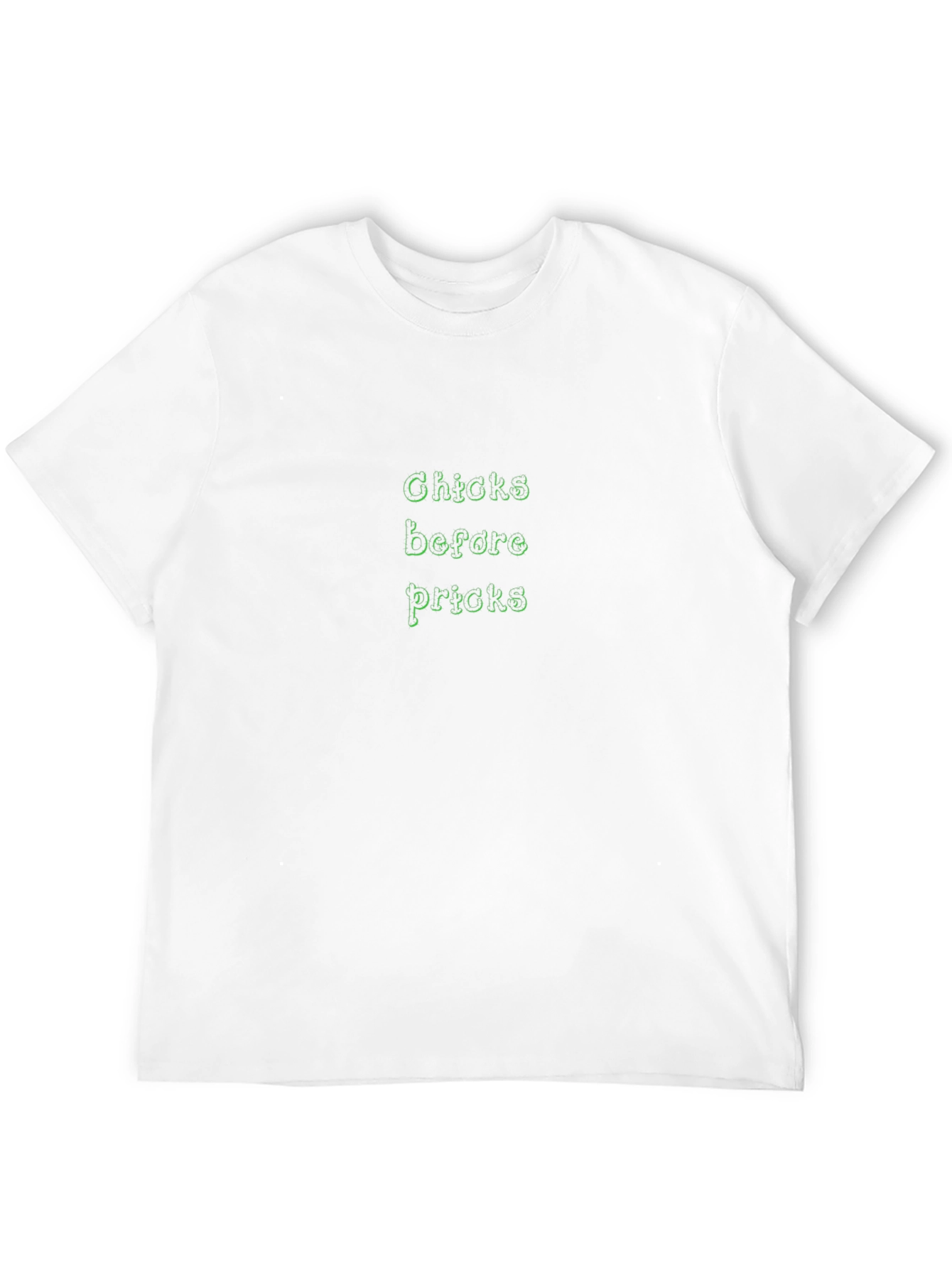 Chicks Before Pricks Graphic T-Shirt - Black