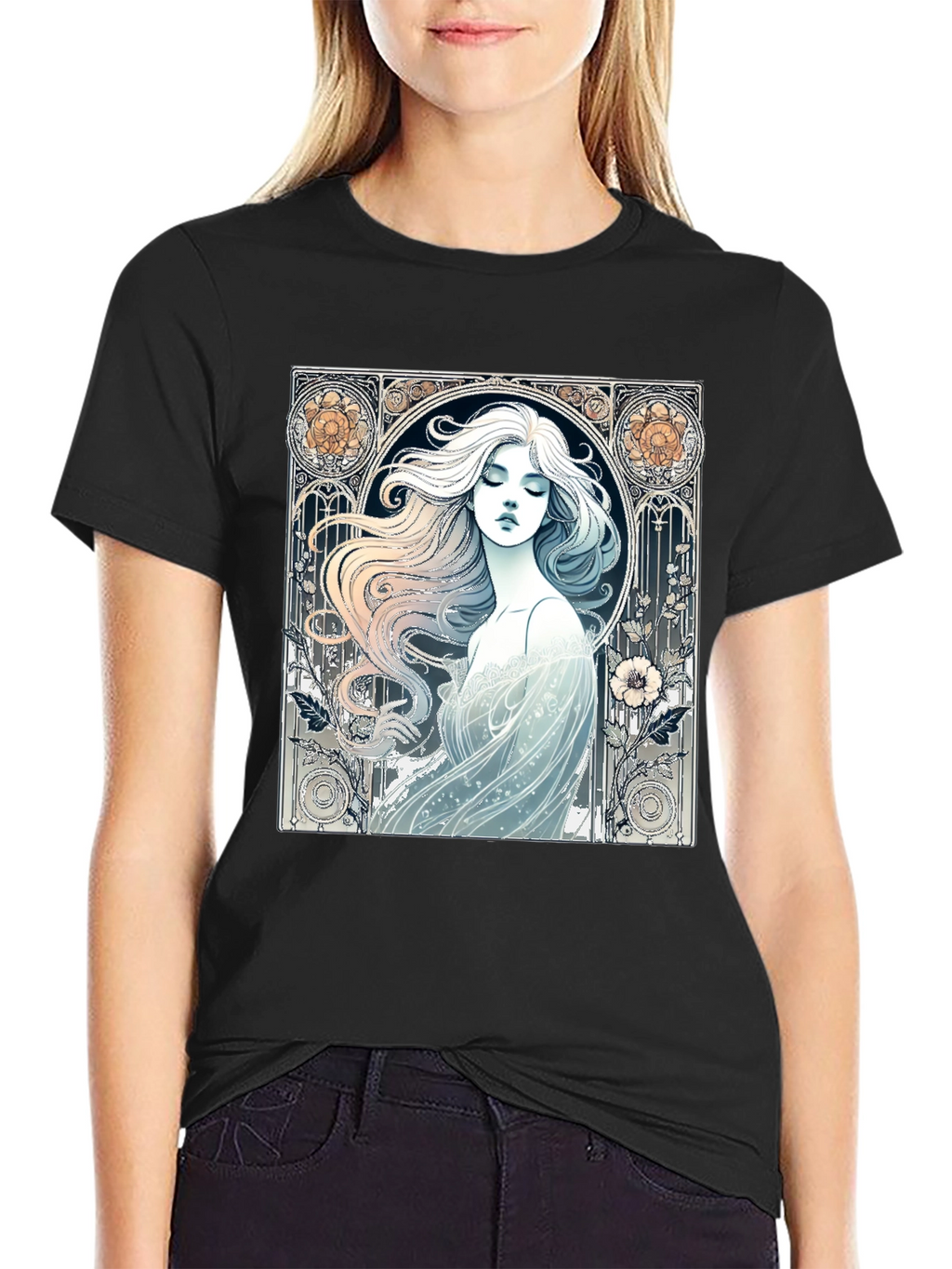 Art Nouveau Woman Graphic Tee