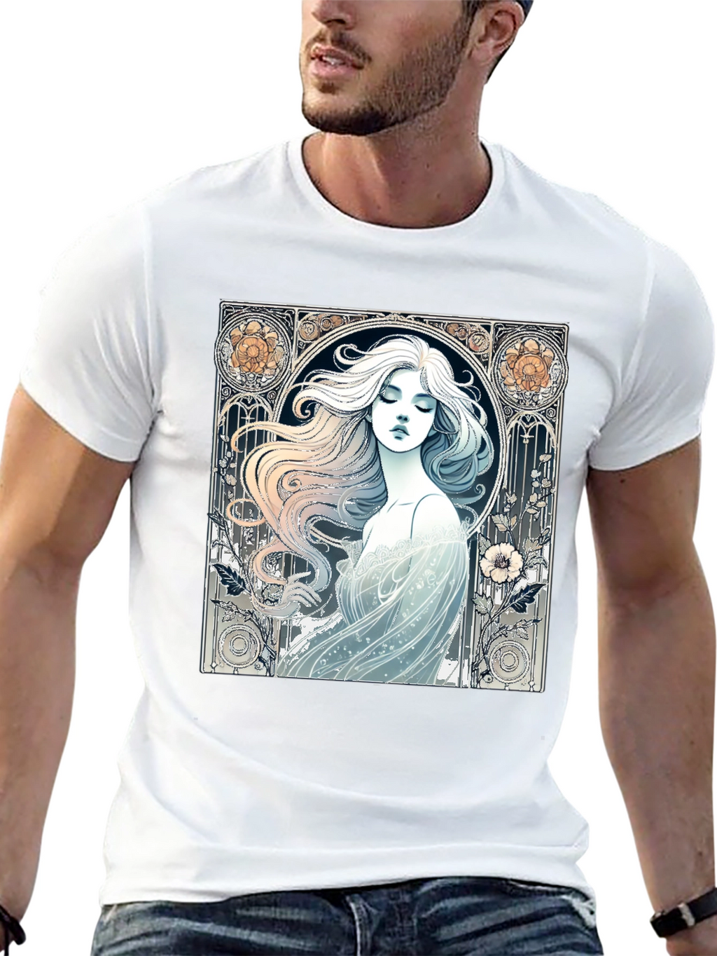 Art Nouveau Woman Graphic Tee