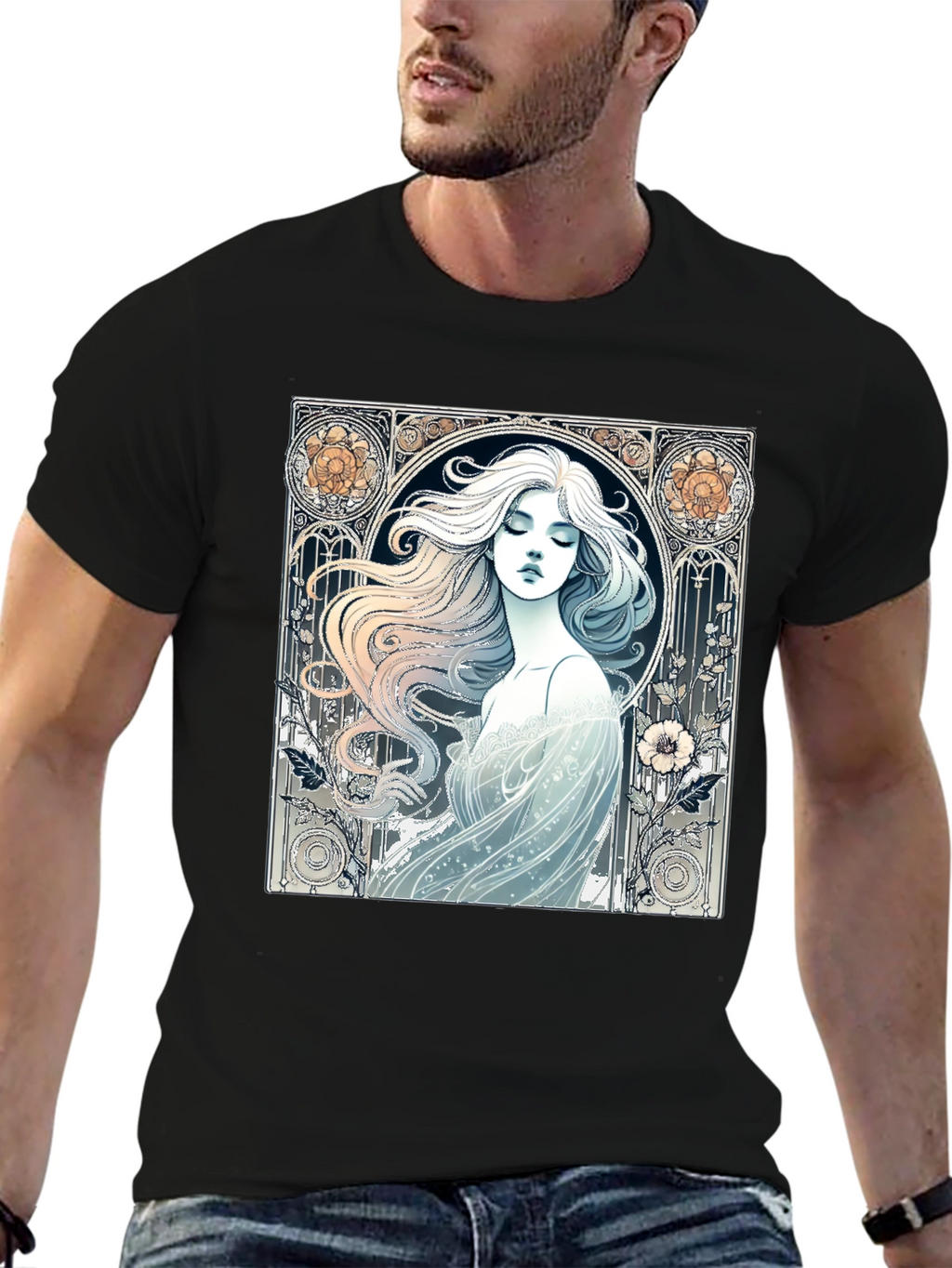 Art Nouveau Woman Graphic Tee