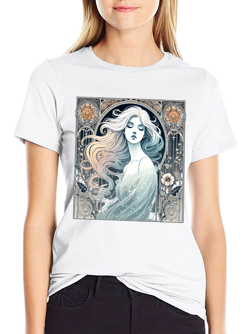 Art Nouveau Woman Graphic Tee