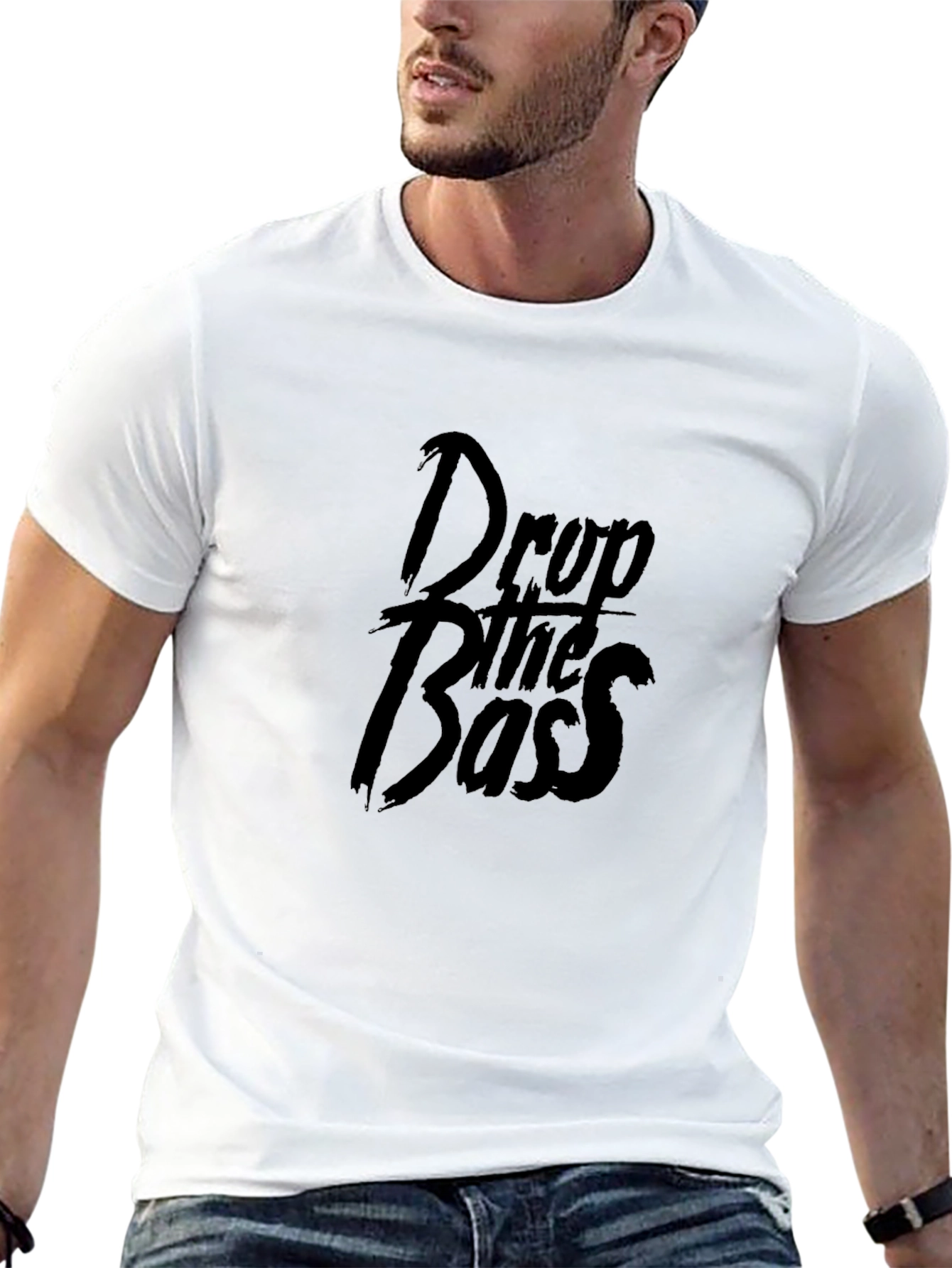 Drop the Bass Black Graphic T-Shirt