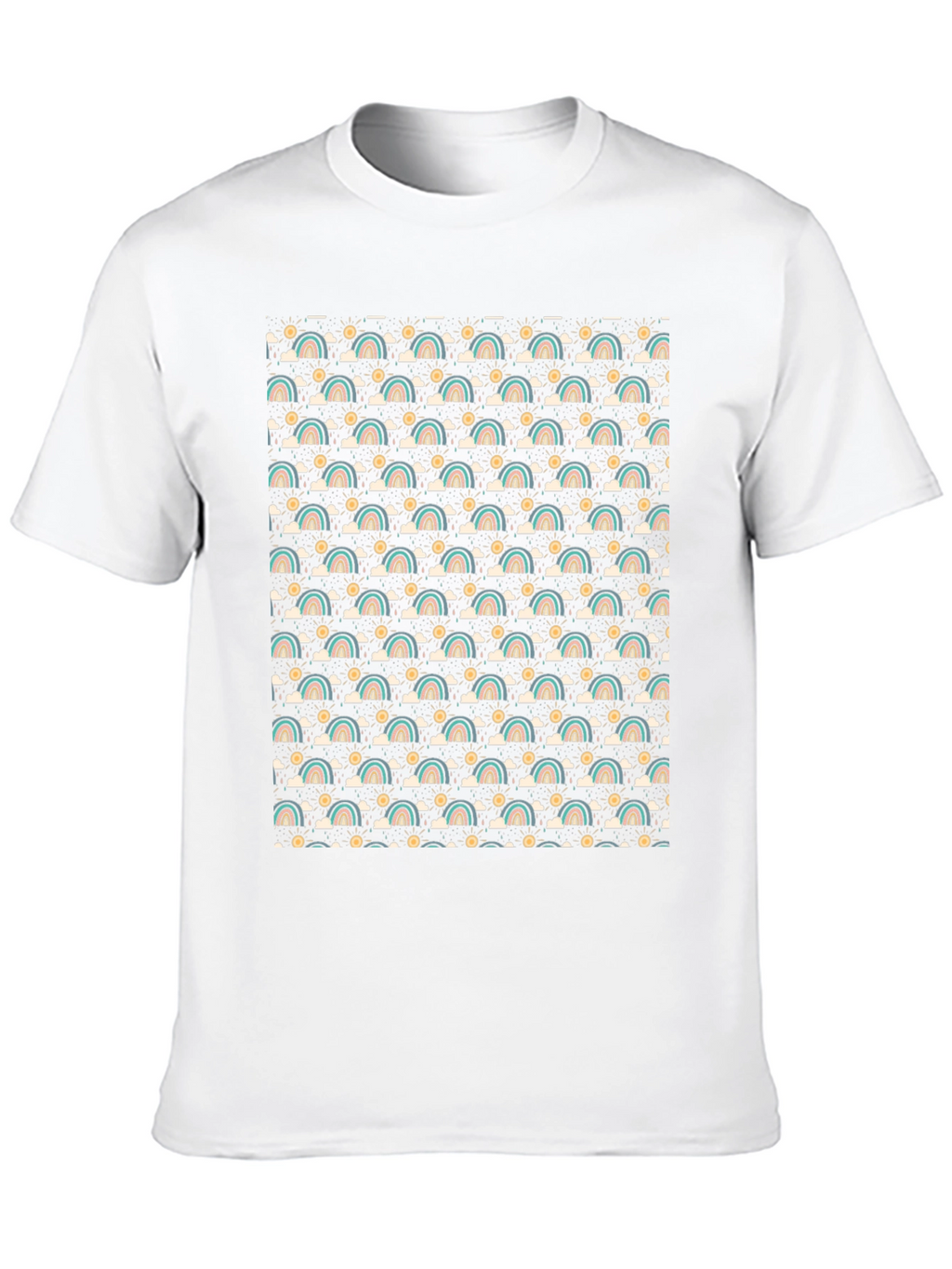 Retro Rainbow Pattern T-Shirt