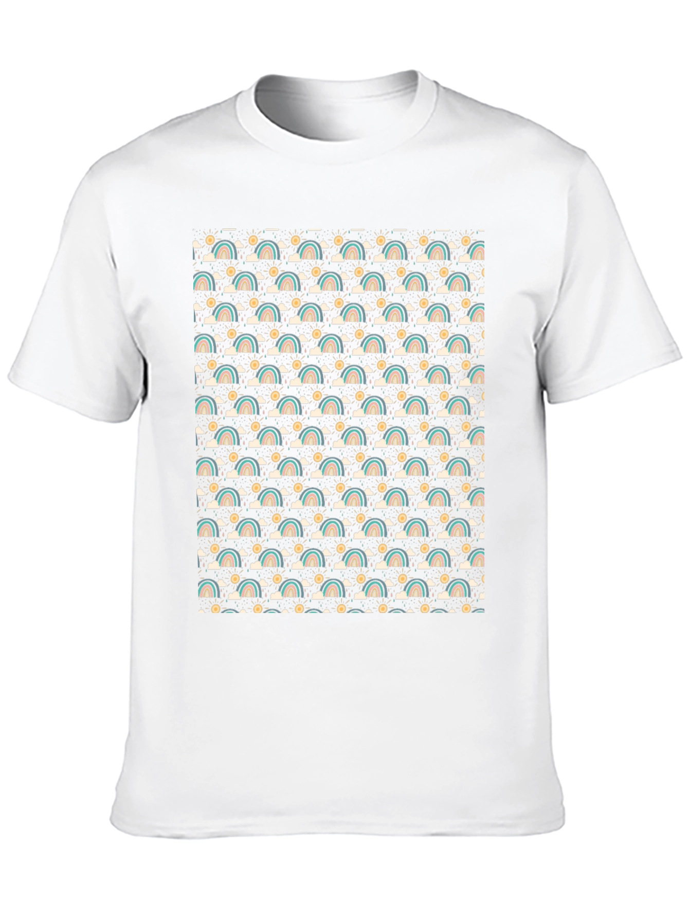 Retro Rainbow Pattern T-Shirt