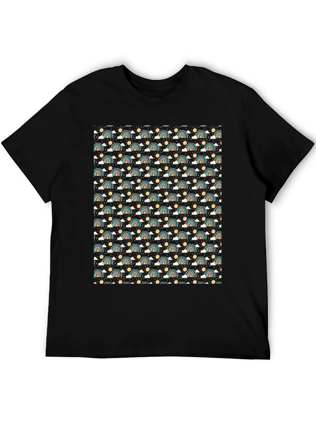 Retro Rainbow Pattern T-Shirt