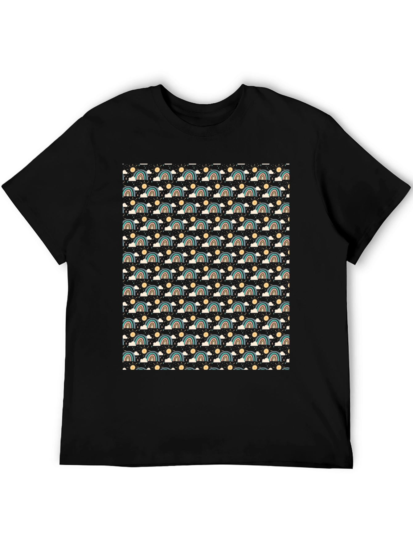 Retro Rainbow Pattern T-Shirt