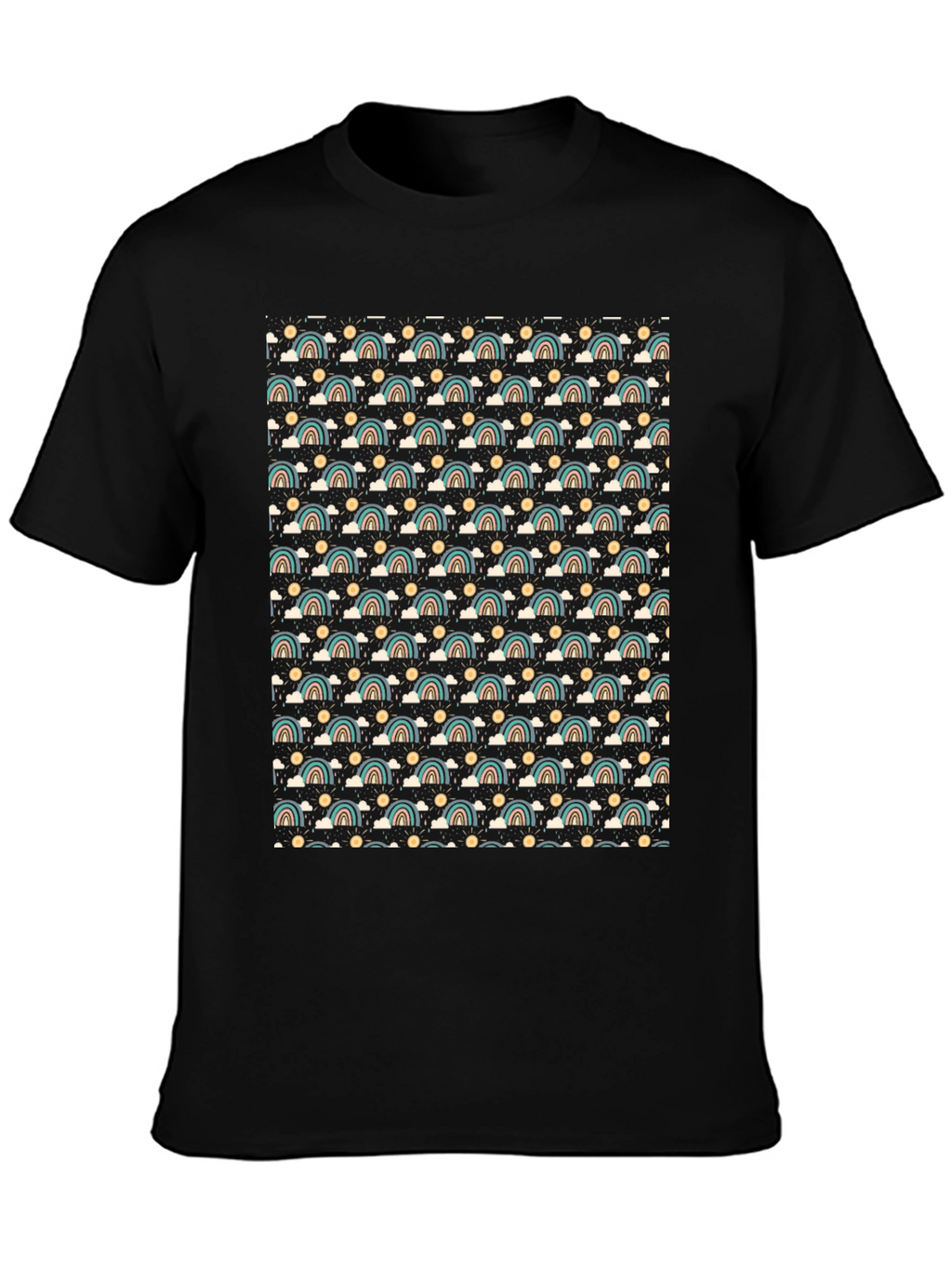 Retro Rainbow Pattern T-Shirt