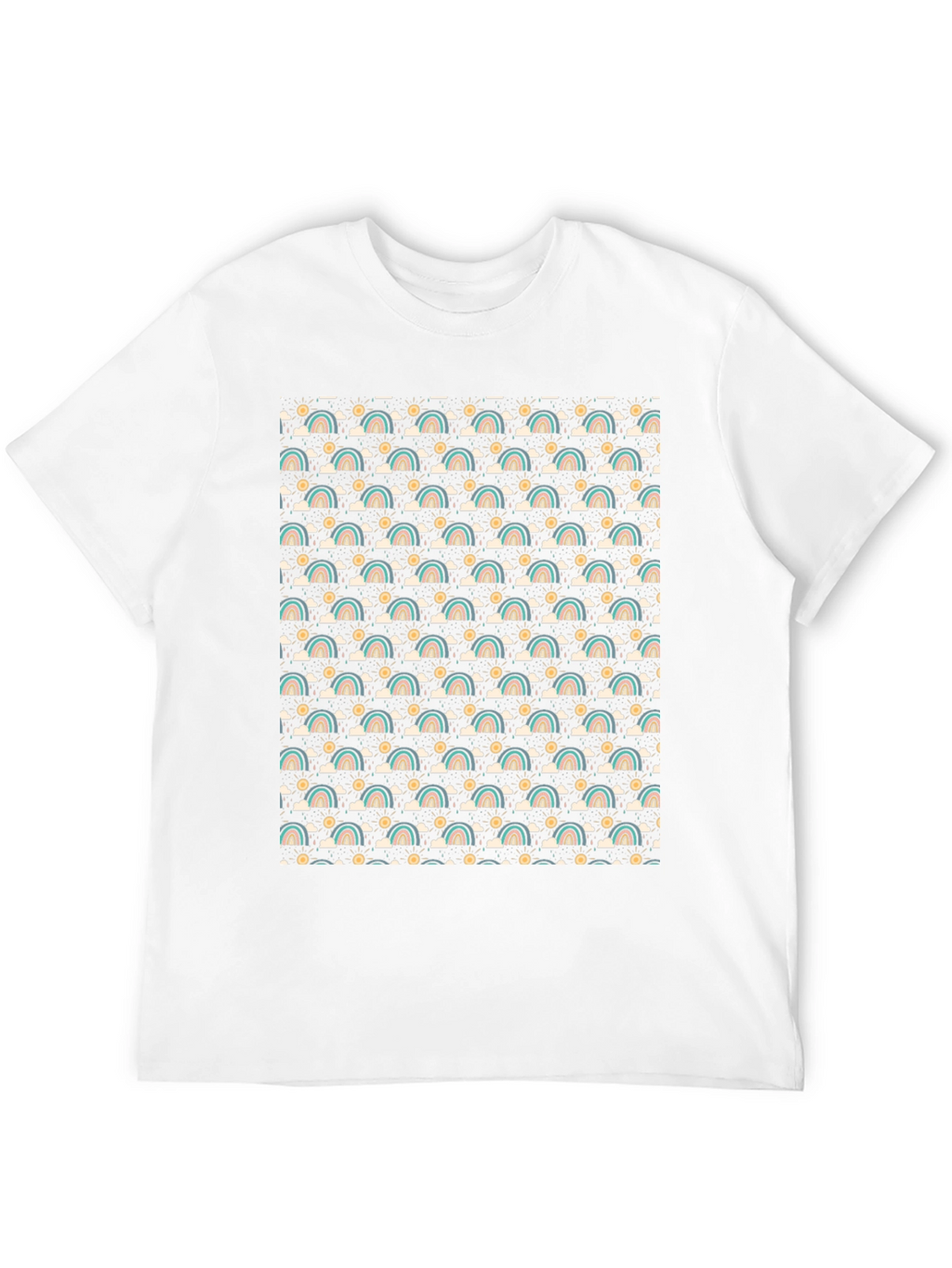 Retro Rainbow Pattern T-Shirt