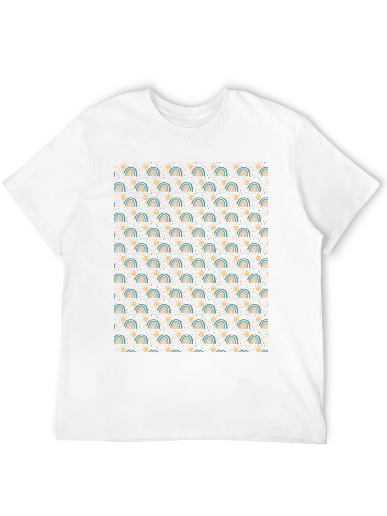 Retro Rainbow Pattern T-Shirt