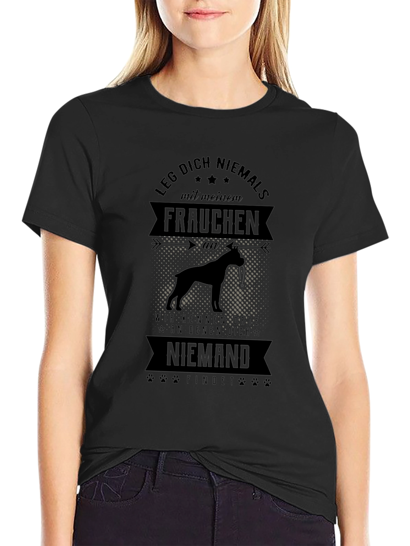 Dog Mom T-Shirt: Funny German Slogan Tee
