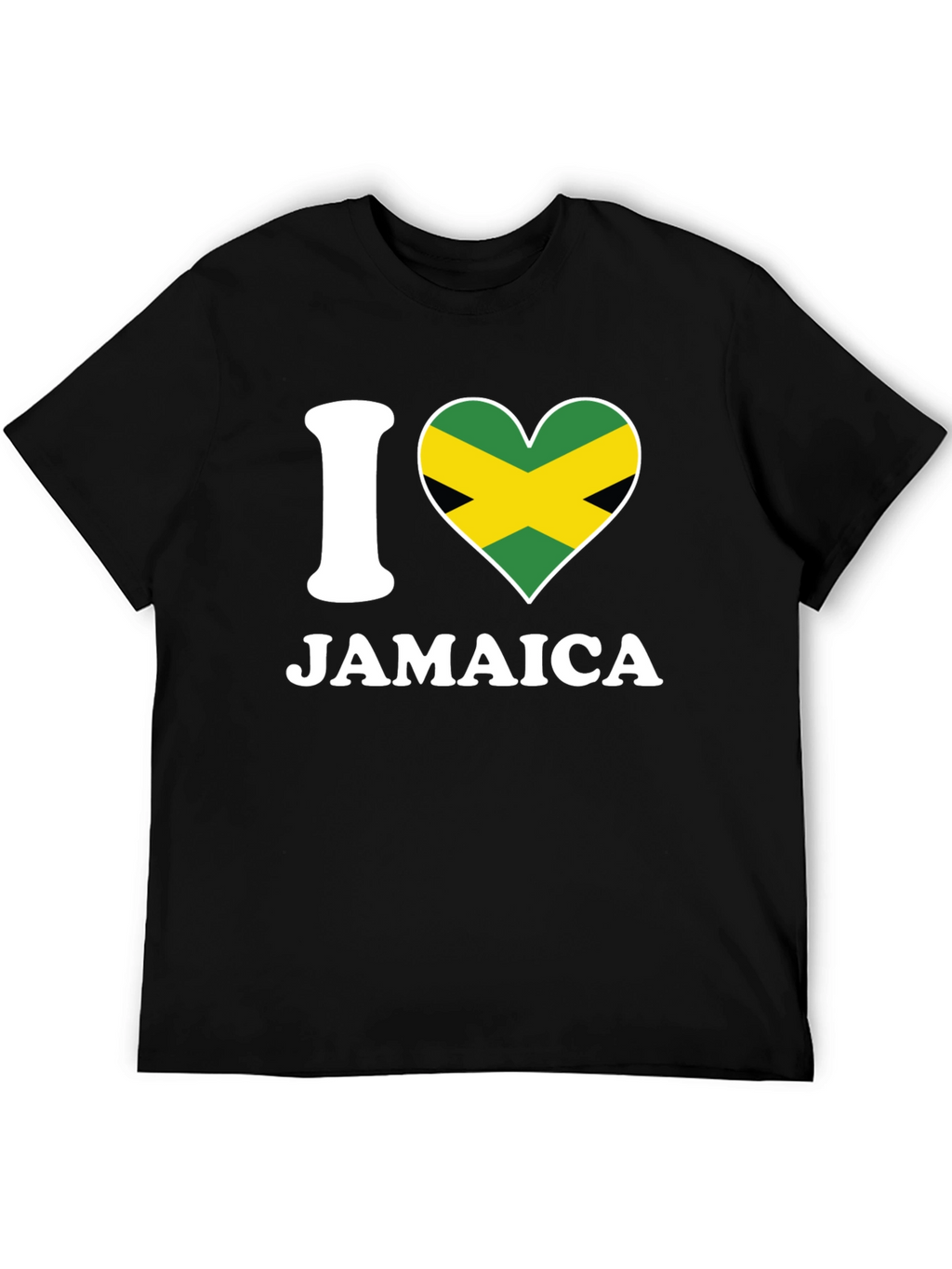 I Heart Jamaica T-Shirt - Black