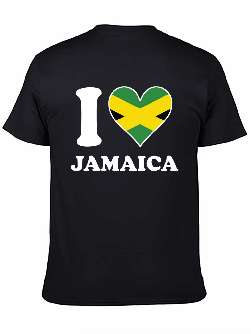 I Heart Jamaica T-Shirt - Black