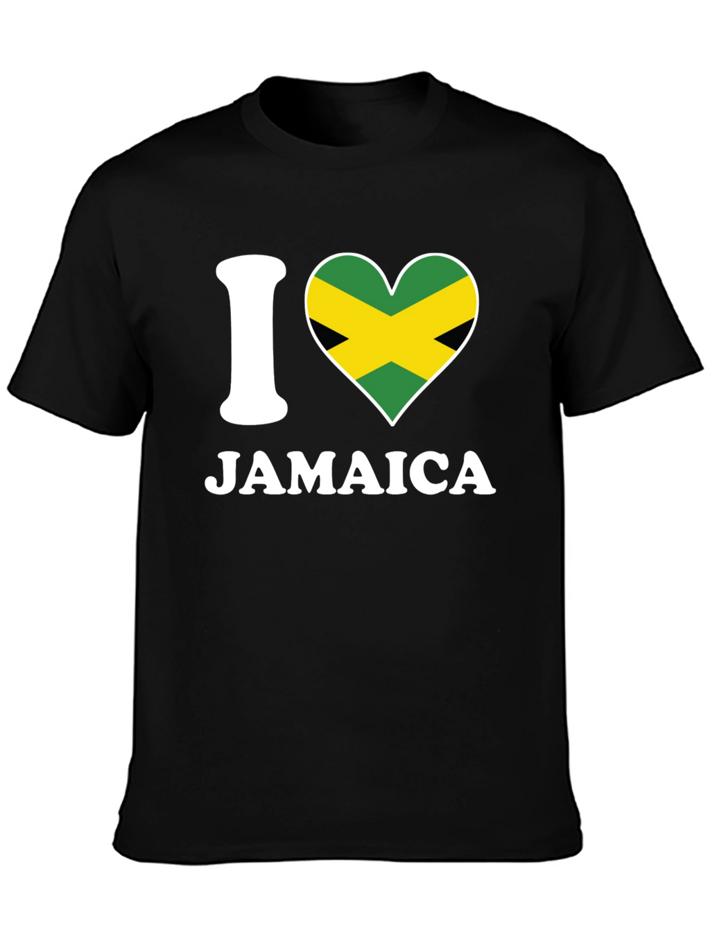 I Heart Jamaica T-Shirt - Black