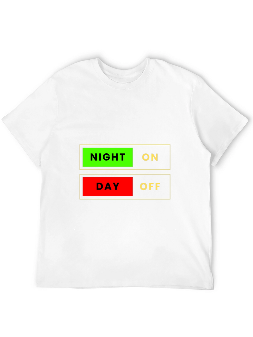 Night On Day Off Graphic T-Shirt - Novelty Design