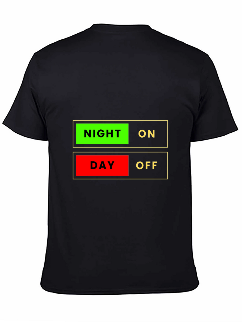 Night On Day Off Graphic T-Shirt - Novelty Design