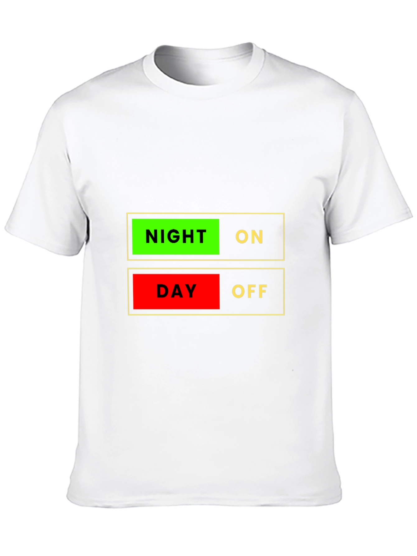 Night On Day Off Graphic T-Shirt - Novelty Design