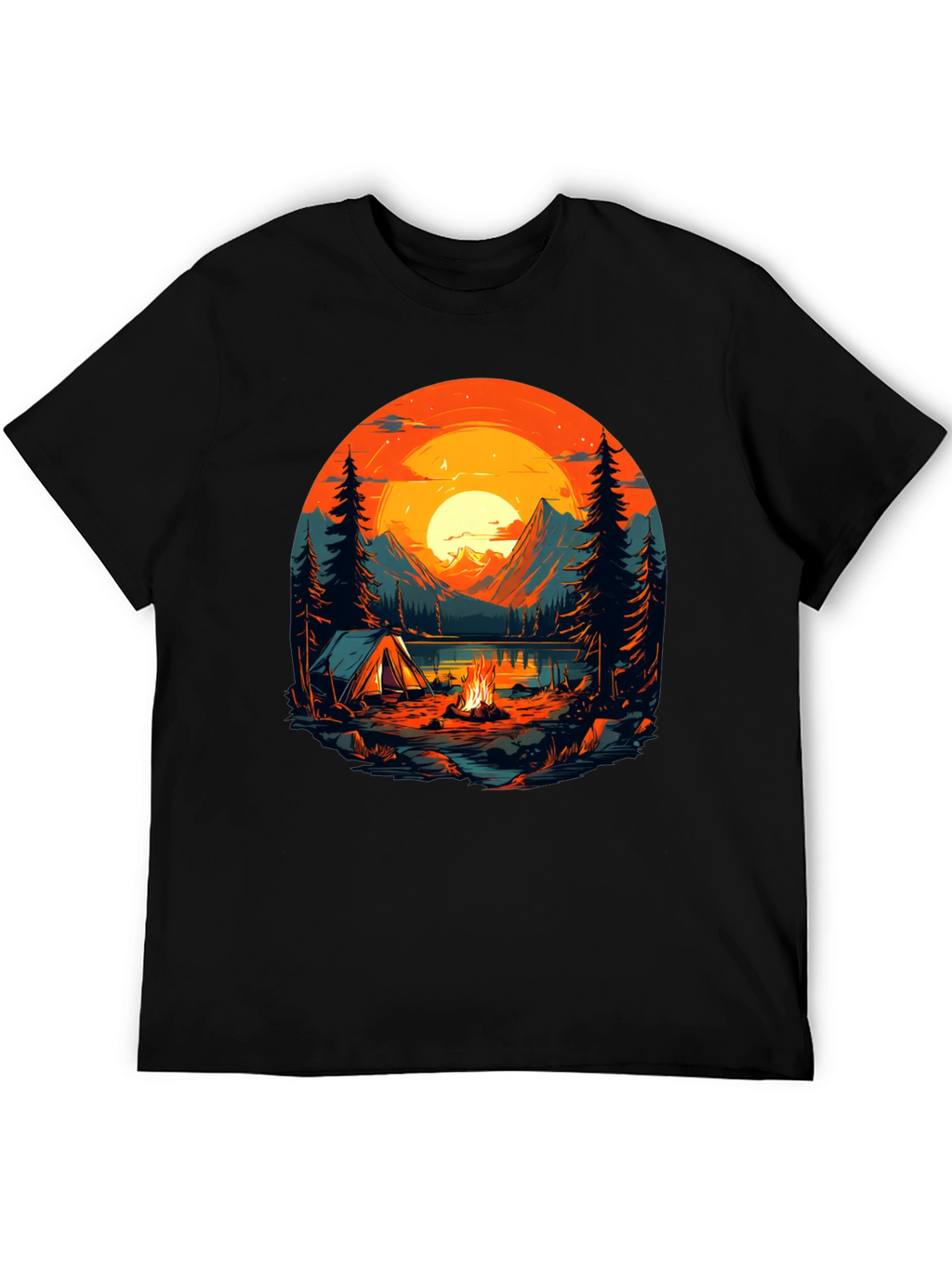 Camping Adventure Graphic T-Shirt - Nature Lover Tee