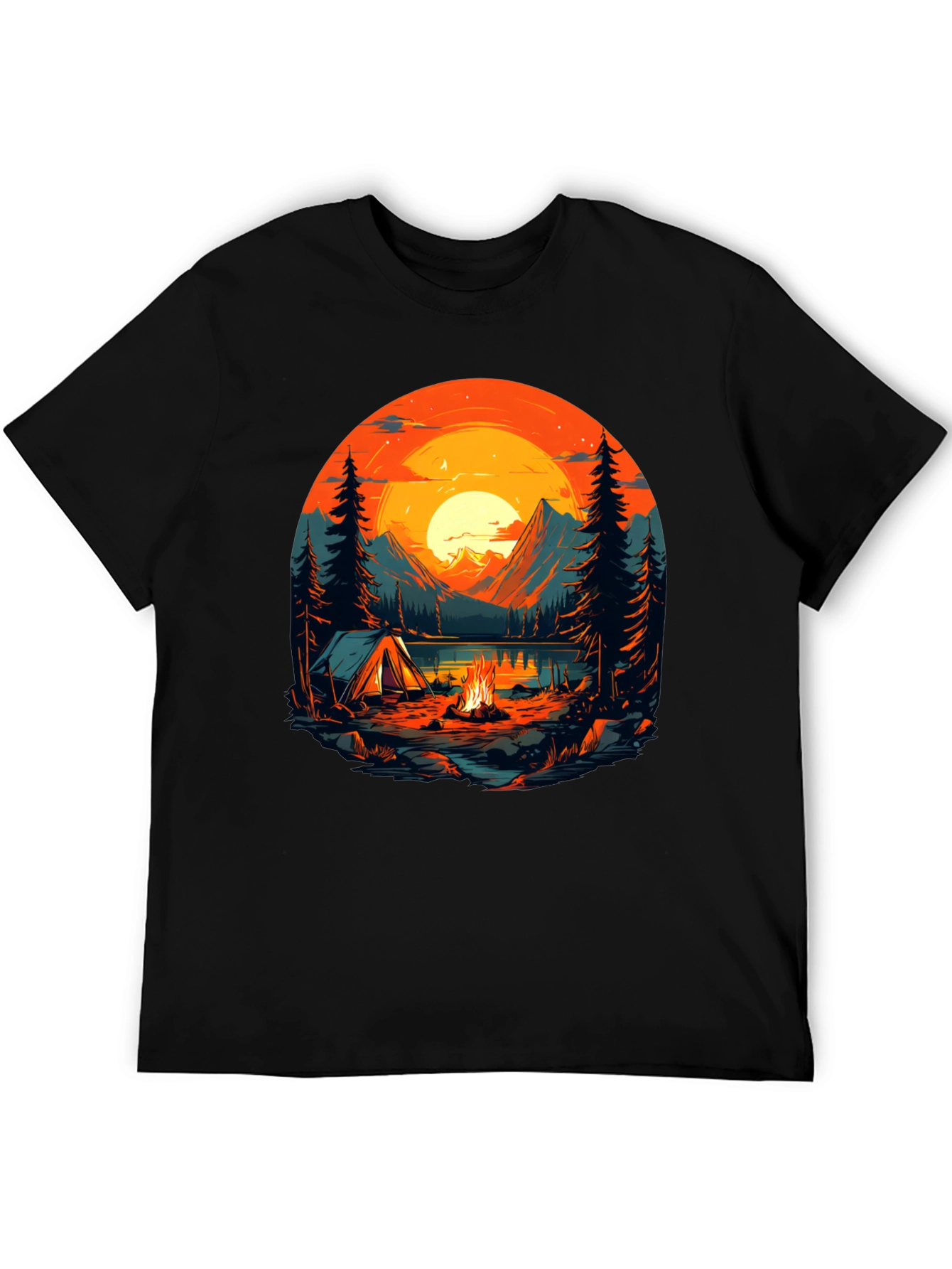 Camping Adventure Graphic T-Shirt - Nature Lover Tee