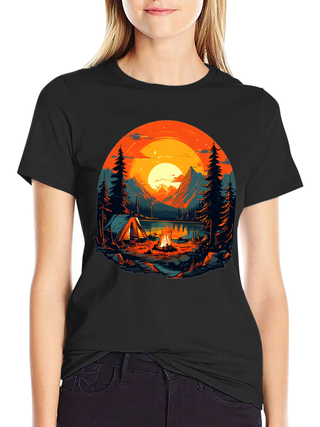 Camping Adventure Graphic T-Shirt - Nature Lover Tee
